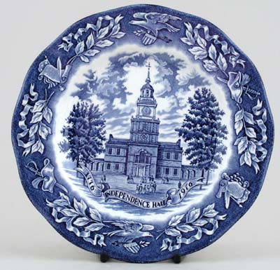 Plate Independence Hall c1976